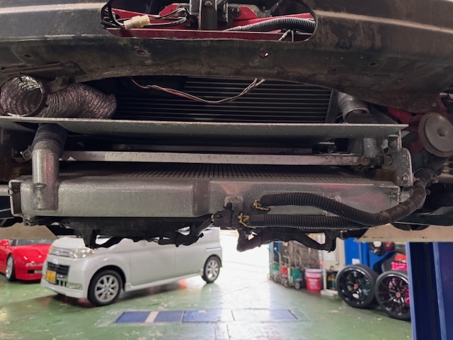 RX7 （FD3S）　エアコン修理　コンデンサー交換