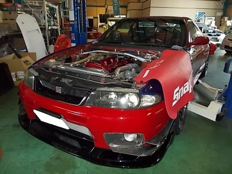 ＢＣＮＲ３３　エンジン脱着　＆　オーバーホール