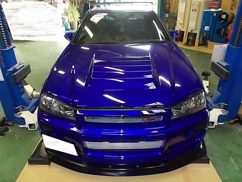 BNR34 クーラント交換
